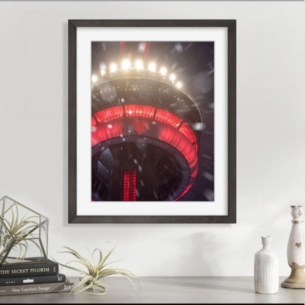 Rapper Drake Instagram post art Toronto CN Tower